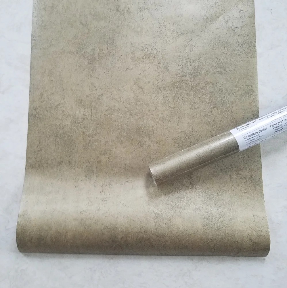 Wallpaper Gold Bronze Crackle Plaster